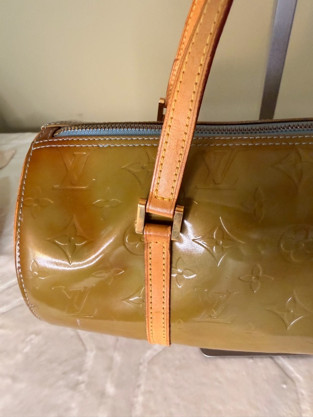 Louis Vuitton Papillon 30 Bedford Green Monogram Vernis Bag - Picture 2 of 16